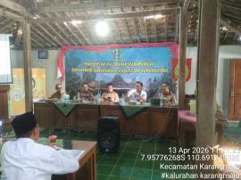 SOSIALISASI PEMBERHENTIAN DAN PENGANGKATAN PAMONG KALURAHAN DAN STAF